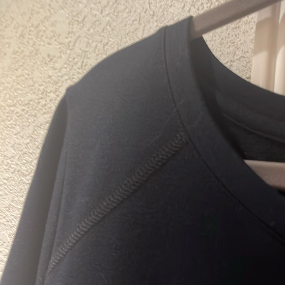 NWOT/LOGO by Lori Goldstein Black Long sleeved Dress w/pockets & Chiffon Hem - Picture 10 of 10